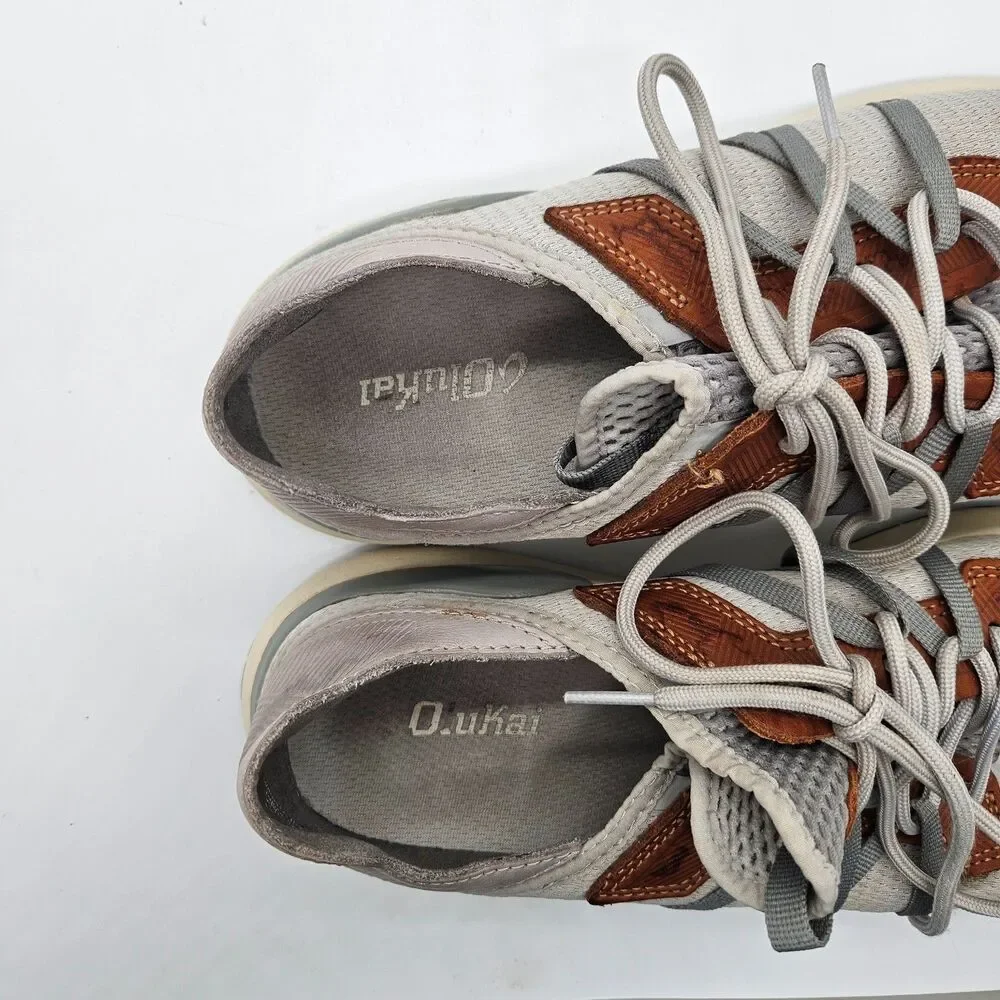 Olukai Mio Li Mens 10 Mist Grey & Poi Everyday Athletic Shoes Comfort 10440-DW25